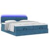 vidaXL Ottoman bed met matrassen en LED's 160x200cm fluweel