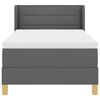 vidaXL Boxspringbed met matras Donkergrijs 80 x 200 cm Stof