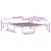 vidaXL Bedframe met Zijtafels Naturel 200 x 220 cm Massief grenenhout