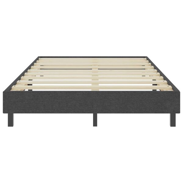 vidaXL Boxspringframe stof grijs 120x200 cm