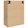 vidaXL Wandkast Artisan Eiken 69,5 x 34 x 90 cm Bewerkt hout