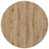 vidaXL Tafelblad &Oslash; 80 x 1,5 cm Rond Bewerkt hout Artisanaal eiken