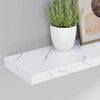 vidaXL Wandplank 4 pcs Wit Marmer 120 x 23,5 x 4 cm Bewerkt hout
