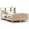 vidaXL Bed met boekenkast zonder matras massief grenenhout 140x190 cm