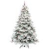 vidaXL Kunstkerstboom met 300 LED met standaard Wit 240 cm PE en PVC