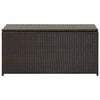 vidaXL Tuinbox 100x50x50 cm poly rattan bruin