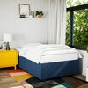 vidaXL Boxspring met matras stof blauw 120x190 cm