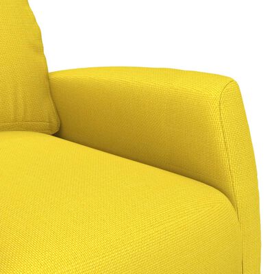 vidaXL Sta-op-stoel verstelbaar stof lichtgeel