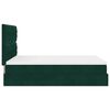 vidaXL Ottoman bed met matrassen en LED's 140x190cm fluweel