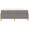 vidaXL Bedframe met matras Taupe 140 x 200 cm Stof