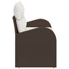 vidaXL Tuinbank Bruin 124 x 62 x 69cm poly rattan