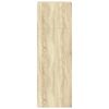 vidaXL Hoge kast 30x41x124 cm bewerkt hout sonoma eikenkleurig