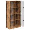 vidaXL Highboard Oud Hout 68 x 37 x 142 cm Bewerkt hout