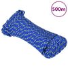 vidaXL Boottouw 3 mm 500 m polypropyleen blauw