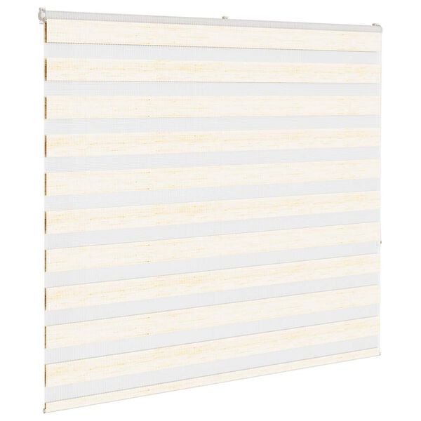 vidaXL Zebra rolgordijn 160x150 cm stofbreedte 155,9 cm marmerbeige