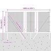 vidaXL Afrasteringspaal Grijs 100 x 1,2 m (13 mm gaas) Staal en PVC