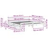 vidaXL Bedframe zonder matras massief grenenhout wasbruin 180x200 cm