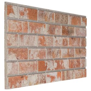 vidaXL Wandpanelen 10 st 100 x 50 cm Oranje EPS-schuim