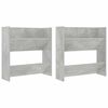 vidaXL Wandschoenenkasten 2 st 60x18x60 cm spaanplaat betongrijs