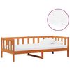vidaXL Daybed met matras met hoofdeinde Waxbruin en wit 90 x 200 cm