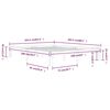 vidaXL Bedframe massief grenenhout wit 160x200 cm