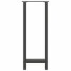 vidaXL Bartafelpoten 2 st 40x(100-101) cm staal antraciet