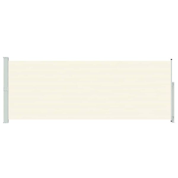 vidaXL Tuinscherm uittrekbaar 180x500 cm crèmekleurig