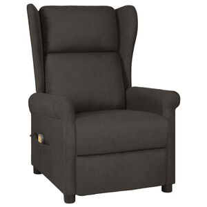 vidaXL Massagestoel stof taupe