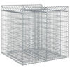 vidaXL Gabion Verhoogd Bed 2 st 100 x 100 x 100 cm Zilverkleurig