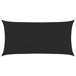 vidaXL Zonnezeil 160 g/m² 2x3,5 m HDPE zwart
