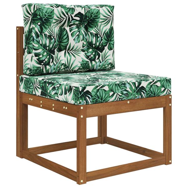 vidaXL Buiten bankkussen 2 pcs Bladpatroon Polyester