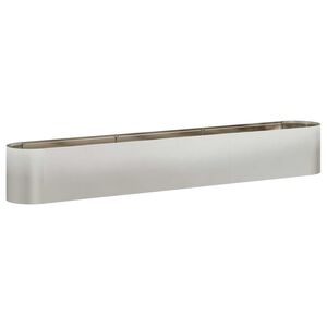 vidaXL Verhoogd Tuinbed Roestvrij staal 280 x 40 x 40 cm