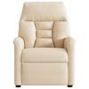 vidaXL Fauteuil verstelbaar microvezelstof beige