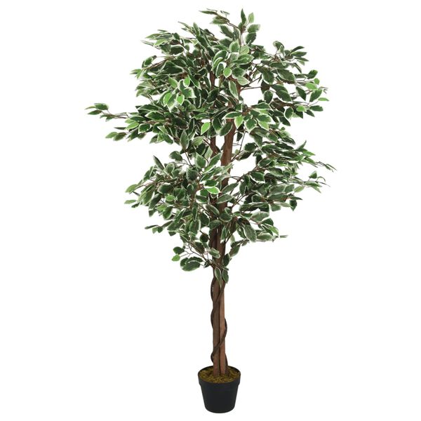 vidaXL Kunstplant ficus 756 bladeren 150 cm groen