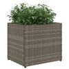 vidaXL Plantenbak 36x30x32 cm poly rattan grijs