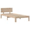 vidaXL Bedframe met hoofdbord massief grenenhout 90x200 cm