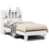 vidaXL Bedframe zonder matras massief grenenhout wit 75x190 cm