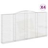 vidaXL Schanskorven 4 st gewelfd 400x30x200/220 cm ijzer