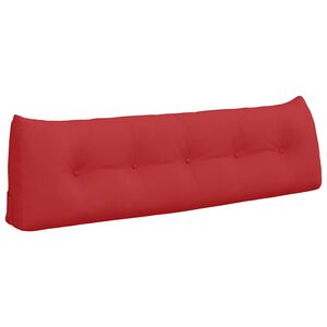 vidaXL Rugkussen Rood 160 x 24 x 50 cm Stof