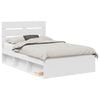 vidaXL Bedframe met hoofdeinde Wit 120 x 190 cm Massief grenenhout