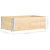 vidaXL Palletopzetrand 3 st 50x150 cm massief grenenhout