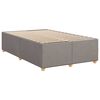 vidaXL Bedframe zonder matras 120x190 cm stof taupe
