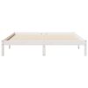vidaXL Bedframe extra lang zonder matras grenenhout wit 140x220 cm