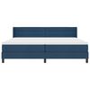 vidaXL Boxspringbed met matras Blauw 200 x 200 cm Polyester