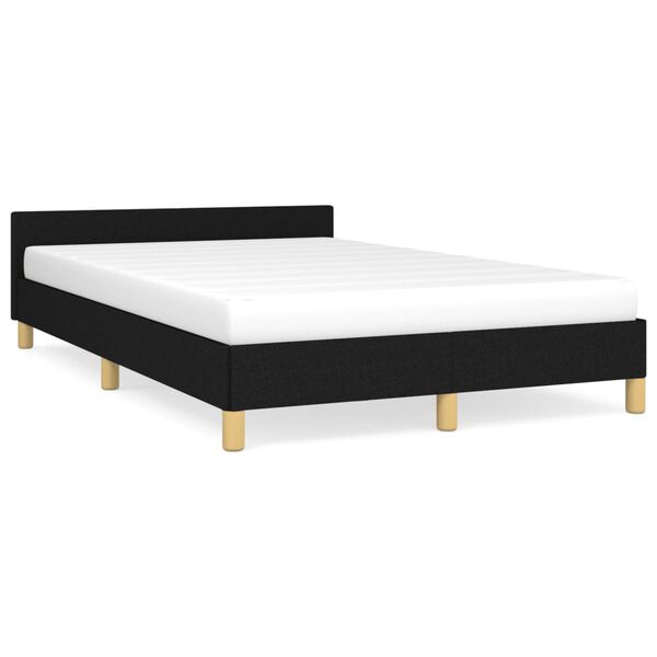 vidaXL Bedframe zonder matras 120x190 cm stof zwart