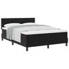vidaXL Boxspringbed met hoofdeinde Zwart 140 x 190 cm Fluweel