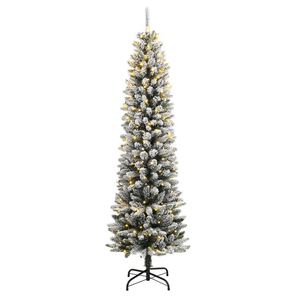vidaXL Kunstkerstboom met 150 LED's en sneeuw 150 cm