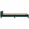 vidaXL Bedframe zonder matras 80x200 cm fluweel donkergroen