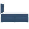 vidaXL Boxspring met matras stof blauw 120x190 cm
