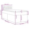 vidaXL Boxspring met matras fluweel donkerblauw 100x200 cm
